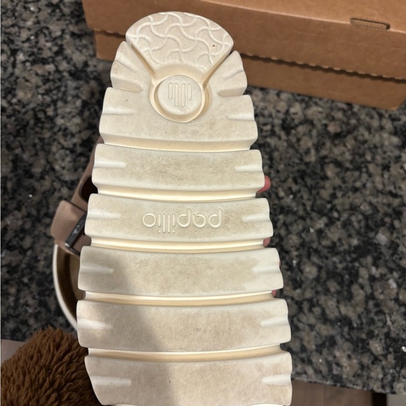 Papillio Women's Sandals in Beige with White Sole - Picture 3 of 6